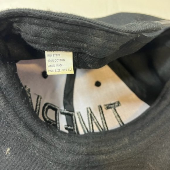 "TWERK" Embroidered Black Baseball Cap Hat Cotton Adjustable Snapback One Size - Picture 5 of 6